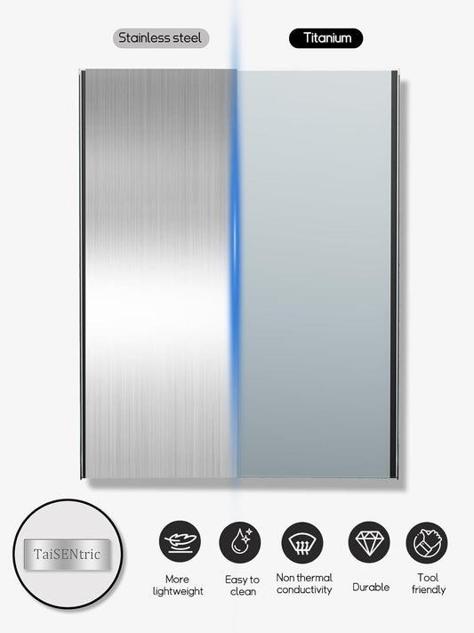 Titanium Cutting Boards for Kitchen,Titanium Cutting Board Large, Dishwasher Safety, Easy to Clean, Cutting Boards Non Toxic, Non Slip&Low Noise Chopping Board(19.6 * 15.3)